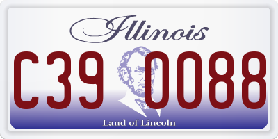 IL license plate C390088