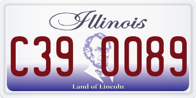 IL license plate C390089