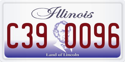 IL license plate C390096