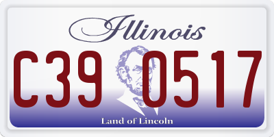 IL license plate C390517