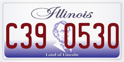 IL license plate C390530