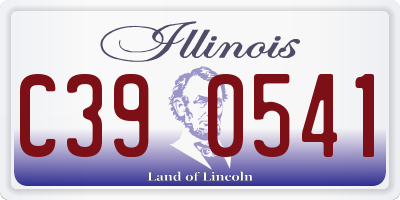 IL license plate C390541