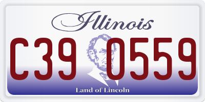 IL license plate C390559