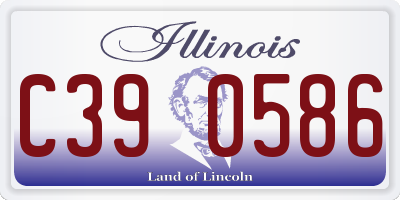IL license plate C390586