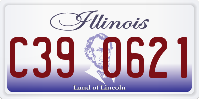 IL license plate C390621