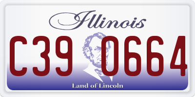 IL license plate C390664