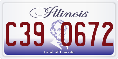 IL license plate C390672
