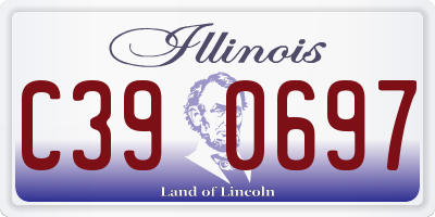 IL license plate C390697