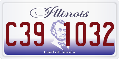 IL license plate C391032