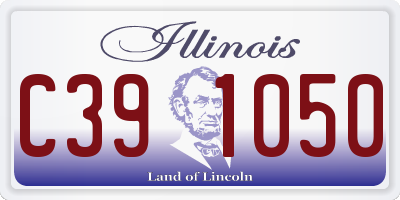 IL license plate C391050