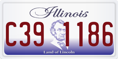 IL license plate C391186