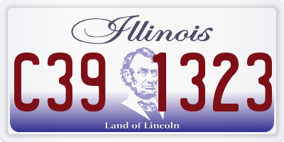IL license plate C391323