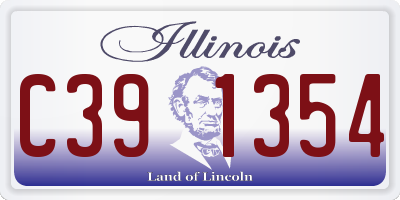 IL license plate C391354