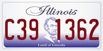 IL license plate C391362