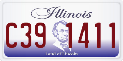 IL license plate C391411