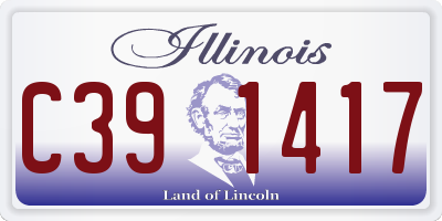 IL license plate C391417