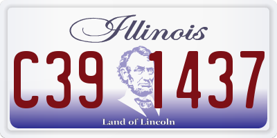 IL license plate C391437