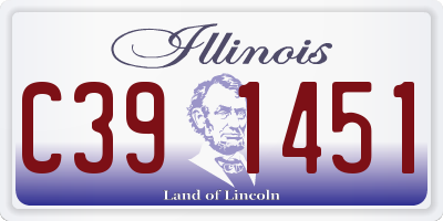 IL license plate C391451