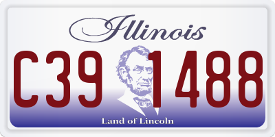 IL license plate C391488