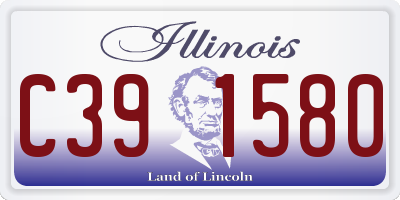 IL license plate C391580