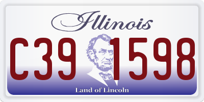 IL license plate C391598