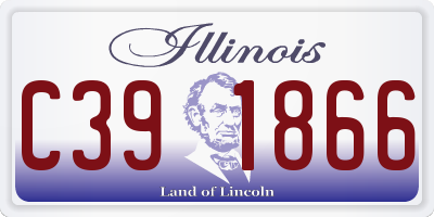 IL license plate C391866