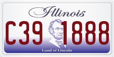 IL license plate C391888