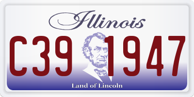 IL license plate C391947