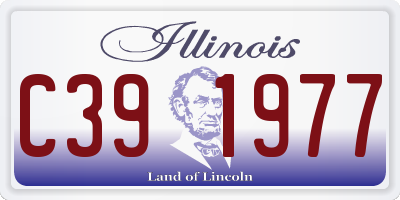 IL license plate C391977