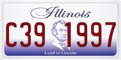 IL license plate C391997