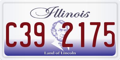 IL license plate C392175