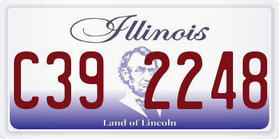 IL license plate C392248