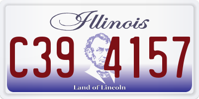 IL license plate C394157