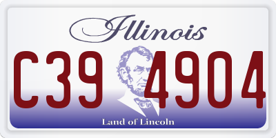 IL license plate C394904