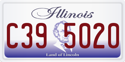 IL license plate C395020