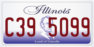 IL license plate C395099