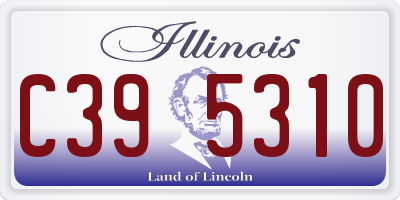 IL license plate C395310