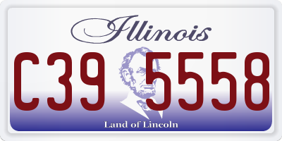 IL license plate C395558