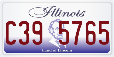 IL license plate C395765