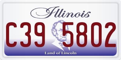IL license plate C395802