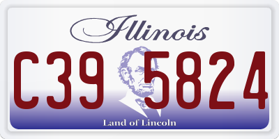 IL license plate C395824