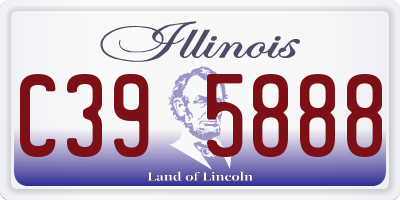 IL license plate C395888