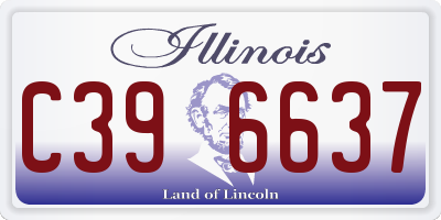 IL license plate C396637