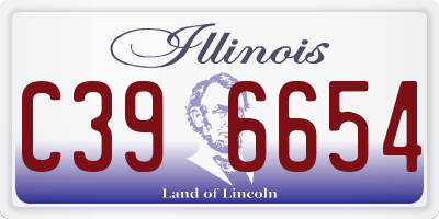 IL license plate C396654