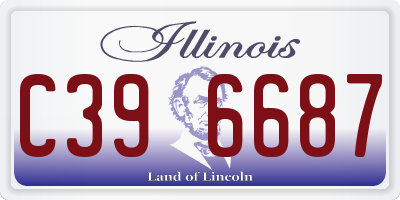 IL license plate C396687