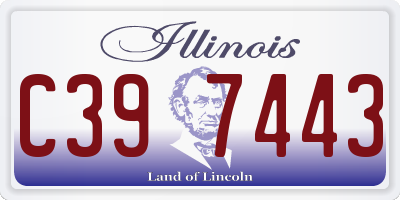 IL license plate C397443