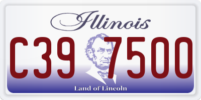 IL license plate C397500