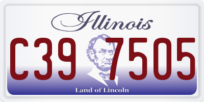 IL license plate C397505
