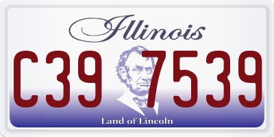 IL license plate C397539