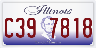 IL license plate C397818